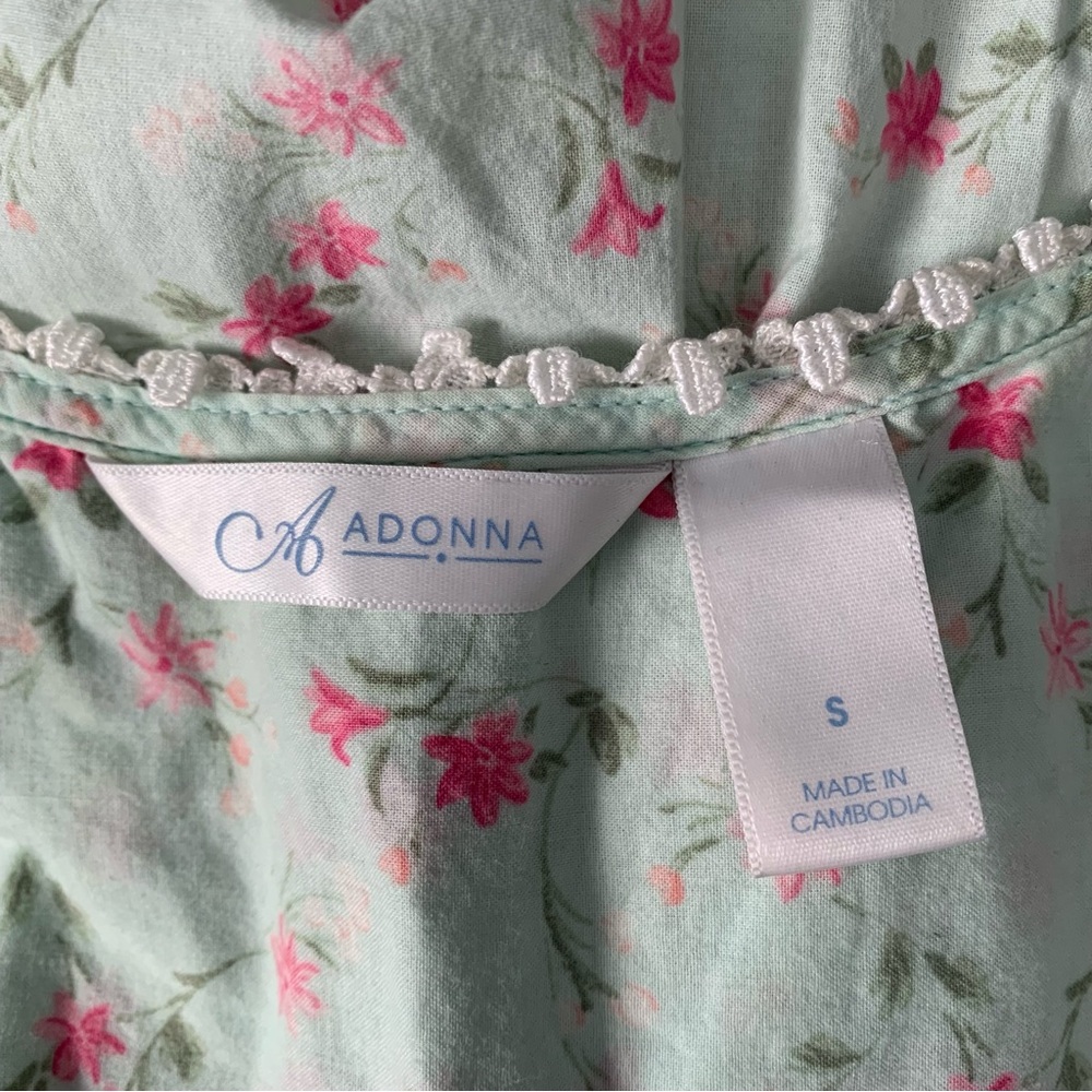 Adonna 100% Cotton Floral Print Nightgown - Picture 4 of 5